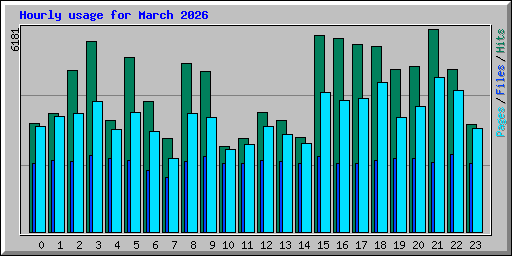 Hourly usage for March 2026